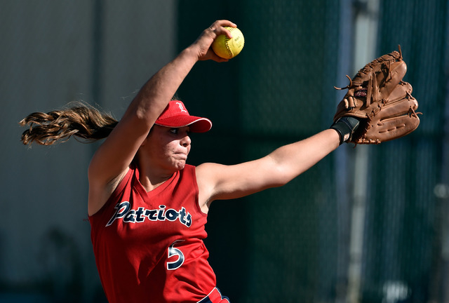 Liberty pitcher Breanna Alvarez delivers a pitch in Tuesday’s game against Arbor View. ...