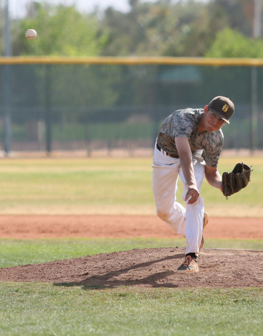 Bonanza’s Frankie Valle pitched a complete game Wednesday, allowing two earned runs an ...