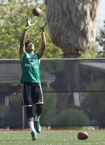 Rancho player Gerson Herrera, catches a ball during practice on Thursday. The team will play ...