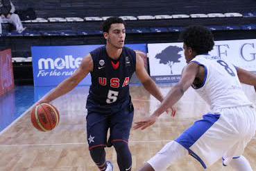 Findlay Prep guard Markus Howard (5) averaged 15.0 points, 2.0 assists and 2.0 steals in fiv ...