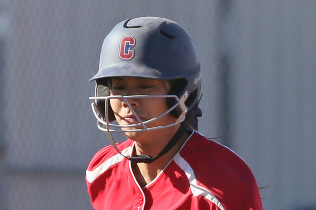 Coronado’s Basia Query runs home during a softball game against Rancho at Coronado Hig ...