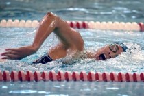 Sierra Vista swimmer Isabella Green swims the freestyle leg of her 200 meter individual medl ...