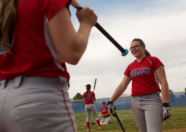 Valley High sophomore pitcher Kristina Manthei has begun a fundraiser to aid catcher Olivia ...