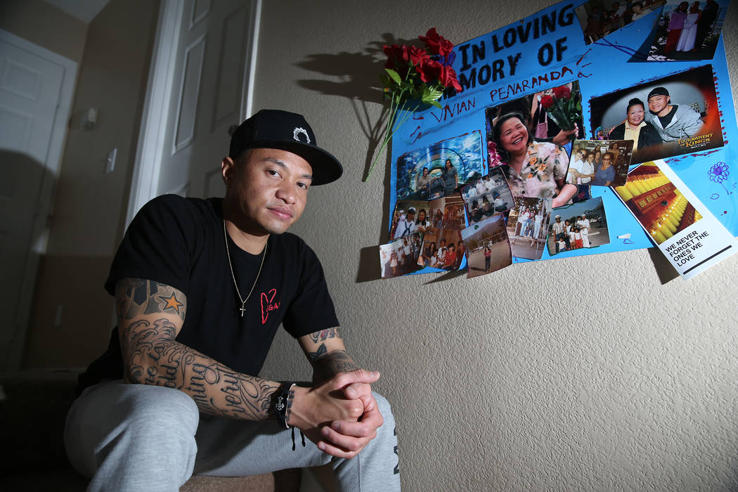 Jerome Penaranda is photographed at his Las Vegas home, Thursday, March 7, 2019. Penaranda lost ...