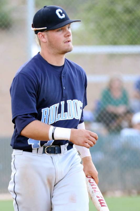 Centennial High School outfielder Austin Kryszczuk, who played on the Mountain Ridge team durin ...