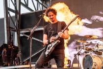 Joe Duplantier of Gojira performs at the Sonic Temple Art and Music Festival at Mapfre Stadium ...