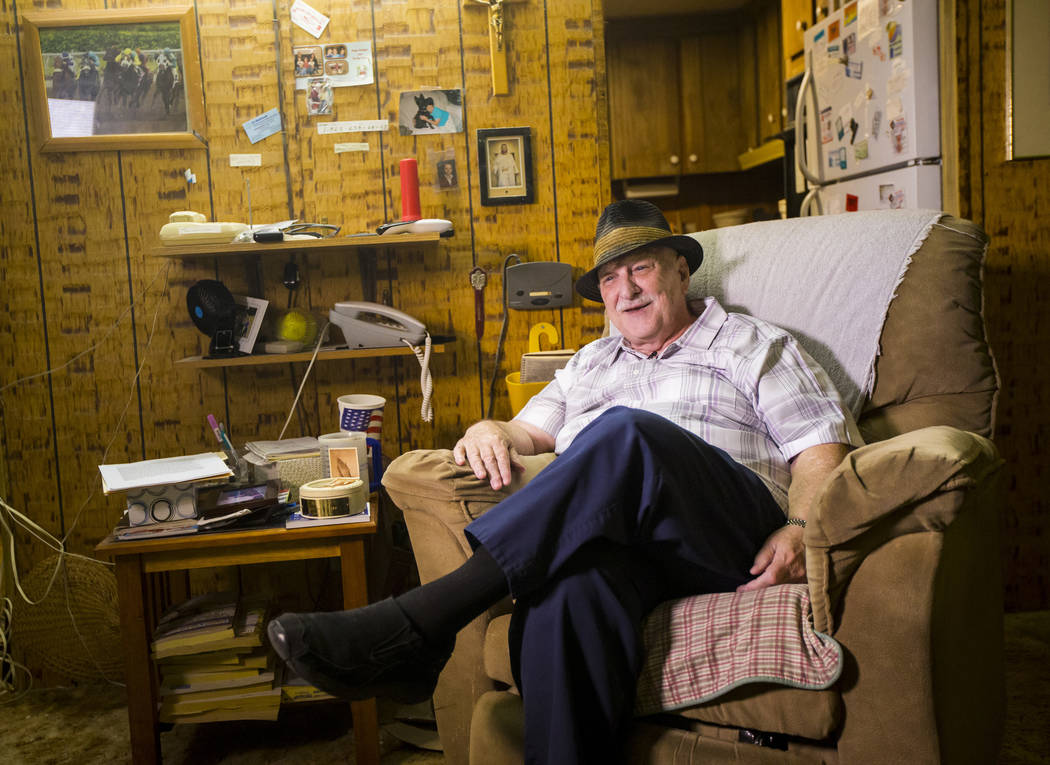 Jerry Kaczmarek talks about his days as a bingo pinball player at his home in Bullhead City, Ar ...
