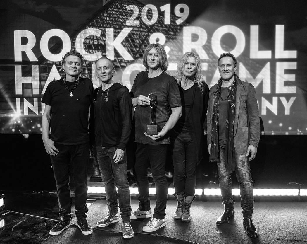 Def Leppard was inducted into the Rock and Roll Hall of Fame in March.