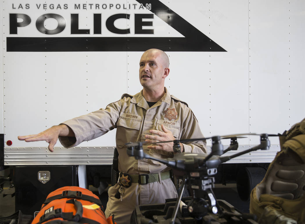 Metropolitan Police Department officer Gabriel Brown discusses the resources used at the Metrop ...