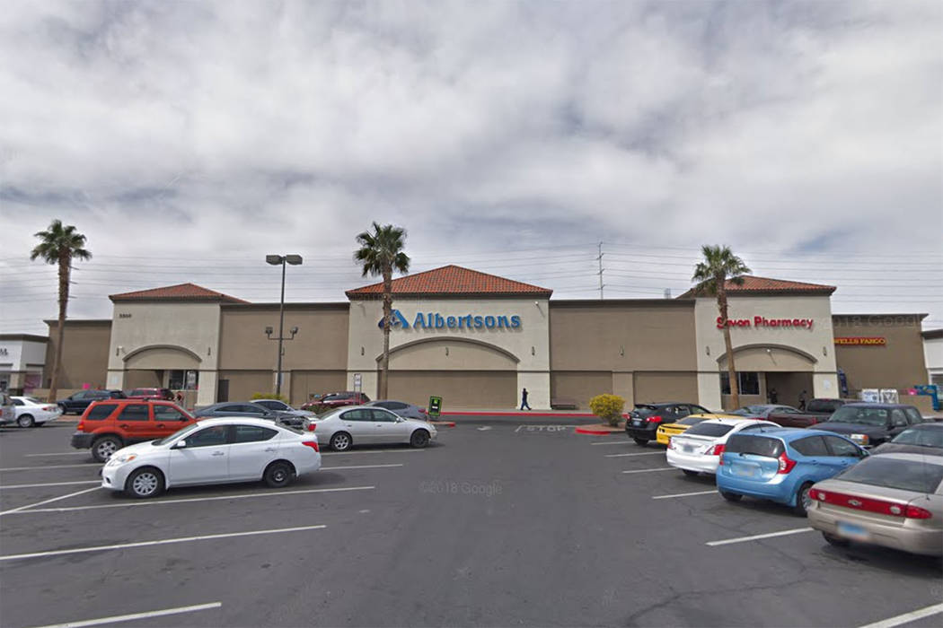 The Albertsons grocery store at 5500 Boulder Highway in Las Vegas is seen in a screenshot. (Google)