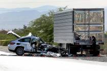 A 21-year-old Las Vegas resident has been charged with drunken driving after crashing her Merce ...
