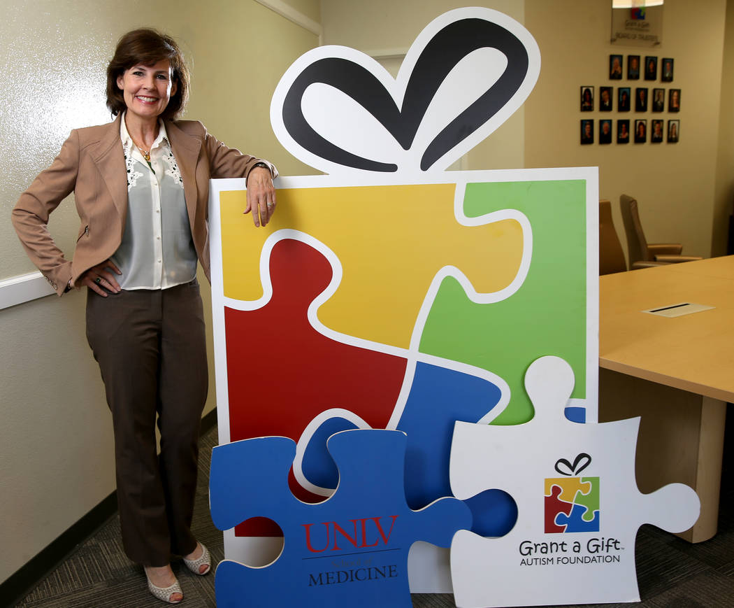 Grant a Gift Autism Foundation CEO Terri Janison at her Las Vegas offices Wednesday, Aug. 7, 20 ...