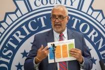 In this Tuesday, July 30, 2019 photo, Salt Lake County District Attorney Sim Gill talks about t ...