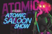 A promotional shot of "Atomic Saloon Show," opening in September at Grand Canal Shoppes at the ...
