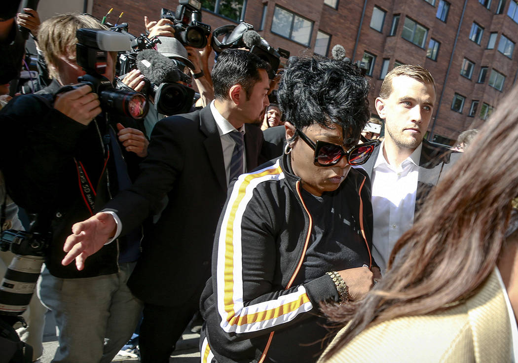 Renee Black, mother of ASAP Rocky arrives at the district court in Stockholm, Friday Aug. 2, 20 ...