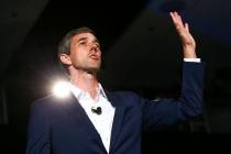 Former Rep. Beto O'Rourke, of Texas, speaks during a public forum for Democratic presidential c ...
