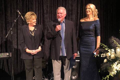 Las Vegas Mayor Carolyn Goodman, Westgate Las Vegas owner David Siegel, and Westgate General Ma ...
