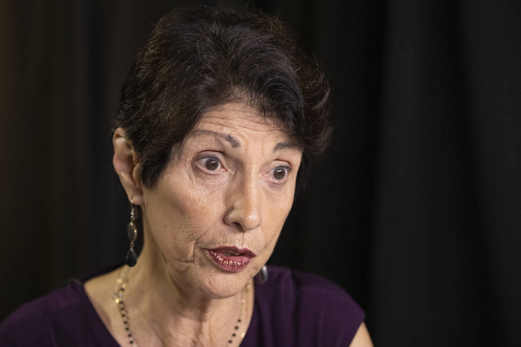 In this June 19, 2019, photo, Diane Foley, mother of journalist James Foley, who was killed by ...