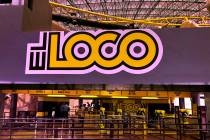 The El Loco rollercoaster within the Circus Circus Adventuredome is now being tested without ri ...