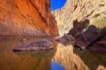 Rio Grande river flows through Santa Elena Canyon in Big Bend National Park. (Getty Images)