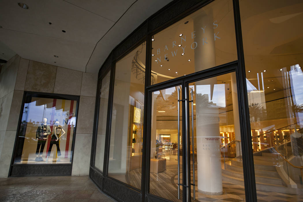 Barneys' Las Vegas store to close as company seeks bankruptcy