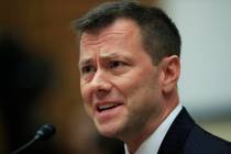 FILE - In this July 12, 2018, file photo, then-FBI Deputy Assistant Director Peter Strzok, test ...