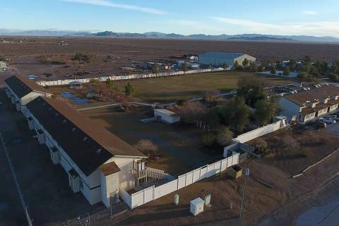 Aerial photo of Northwest Academy, a private boarding school in Amargosa Valley on Friday, Febr ...