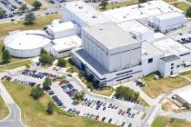 An aerial view shows NASA's Goddard Space Flight Center in Greenbelt, Maryland, in 2010. (Bill ...