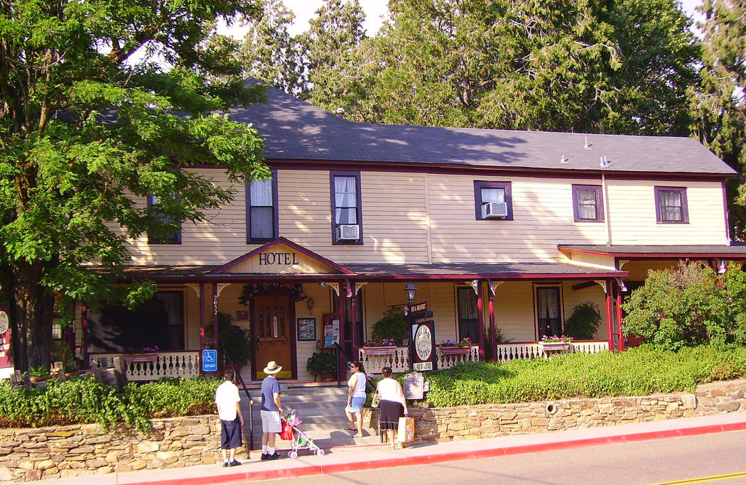 The Julian Gold Rush Hotel is now a bed-and-breakfast. It was built in 1897 and is listed on th ...