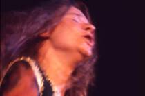 This August, 1969 photo shows Janis Joplin as she performs during Woodstock in Bethel, N.Y. The ...