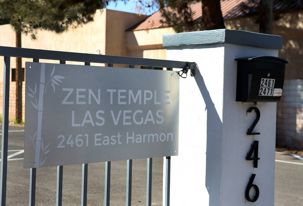 ZEN Temple at 2461 E. Harmon Avenue is seen on Friday, March, 29, 2019, in Las Vegas. (Bizuayeh ...