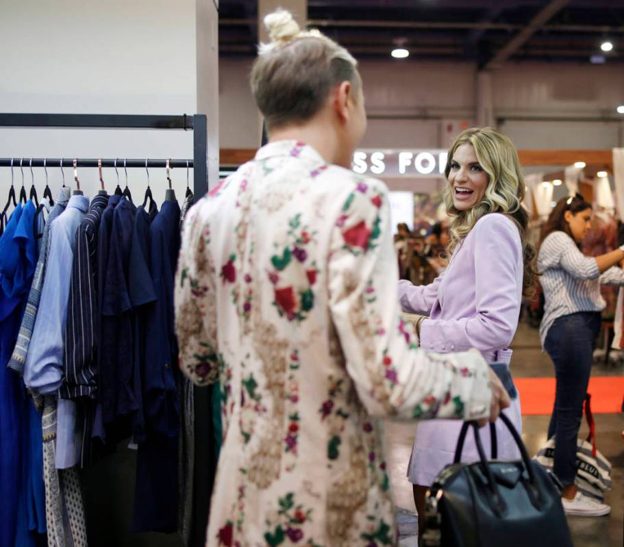 Project Runway Junior star Matt Sarafa, left, and world renowned model, and panel host Rachel M ...