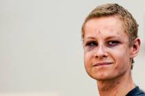 Suspected gunman Philip Manshaus appears in court, in Oslo, Norway, Monday, Aug. 12, 2019. A su ...