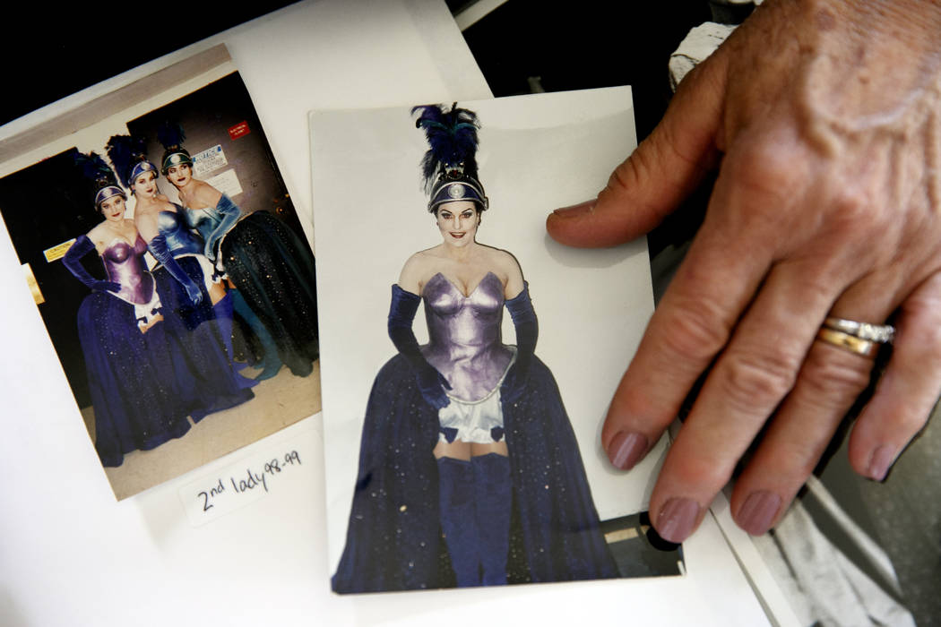 Photos of retired opera singer Patricia Wulf shows photos of herself at right and also at far l ...