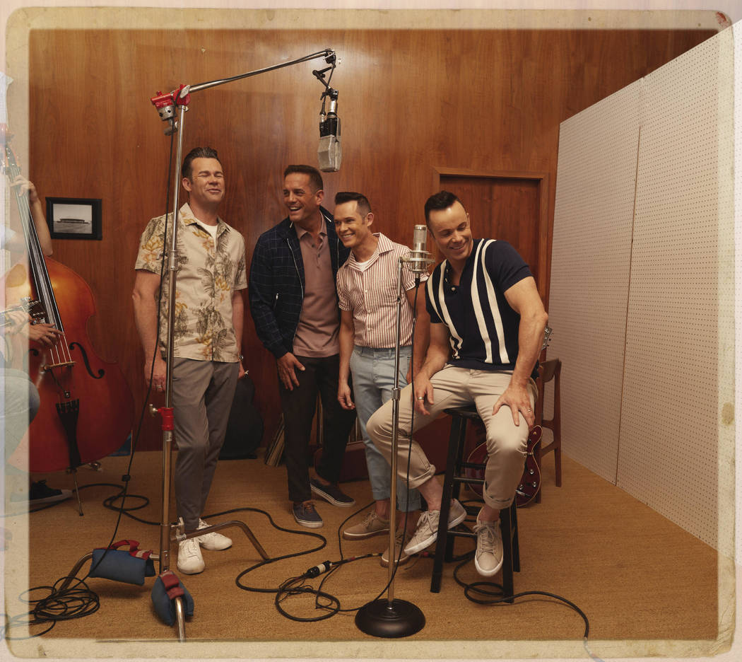 A promotional shot of Human Nature, celebrating their 10th anniversary as headliners on the Str ...