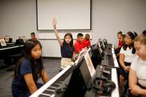 Legacy Traditional School students participate in their Mozart preforming arts class during the ...