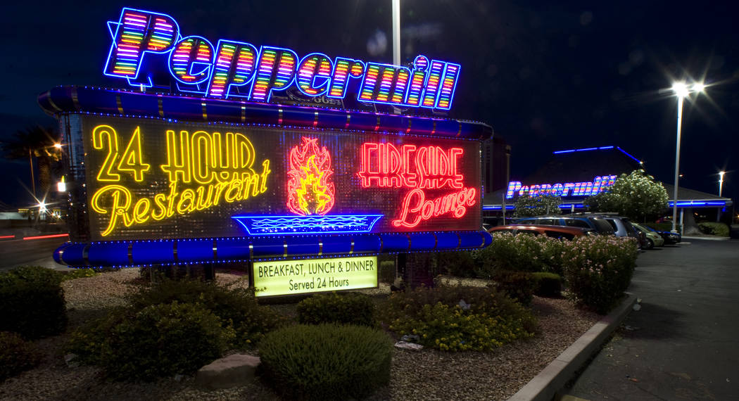 The Peppermill restaurant and Fireside Lounge on the Las Vegas Strip. (K.M. Cannon/Las Vegas Re ...
