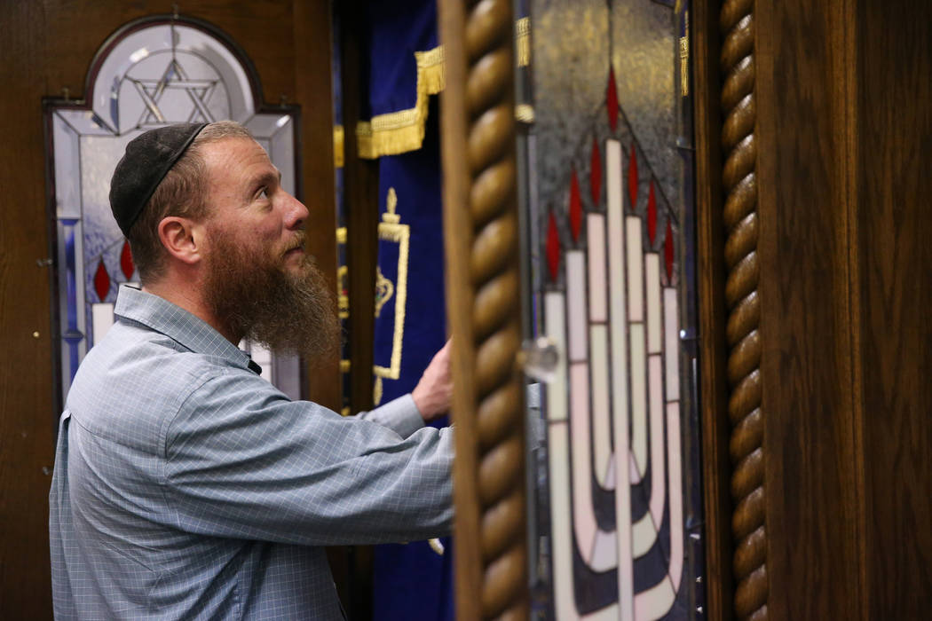 Rabbi Jered Hundley gives a tour of the Lev HaShem Messianic Synagogue in Las Vegas, Tuesday, A ...