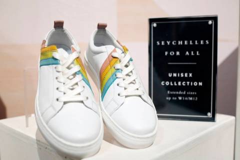 Seychelles' upcoming unisex collection projected to be sold in 2020, on display at the Seychell ...