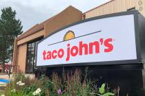 In this Aug. 1, 2019 photo the corporate headquarters of Cheyenne-based Taco John's, which has ...