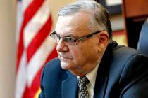 A court has scheduled arguments on Oct. 23 in former Sheriff Joe Arpaio’s appeal of a ruling ...