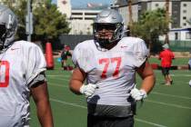 UNLV offensive lineman Jackson McCullough. Courtesy of UNLV athletics.