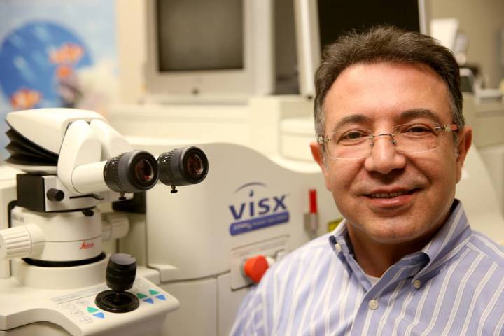 Dr. Jack Abrams at his Abrams Eye Institute offices in Las Vegas Tuesday, Aug. 13, 2019. Abrams ...