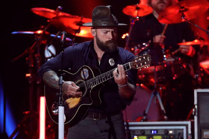 FILE - In this Wednesday, June 5, 2019 file photo Zac Brown performs at the CMT Music Awards in ...