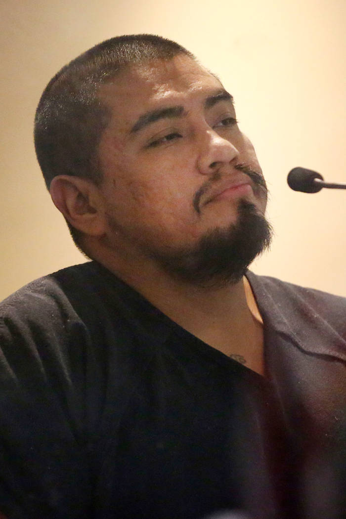 Antonio Antunez, charged with making terrorist threats, appears for his initial court appearanc ...