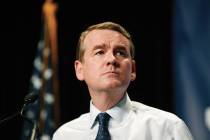 Democratic presidential candidate Michael Bennet. (AP Photo/Charlie Neibergall)