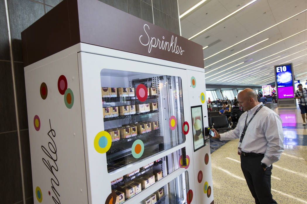 Las Vegas airport vending machines offer more than just junk food