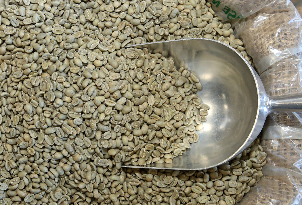 Organic Ethiopian coffee beans are displayed at Melkam Market, an Ethiopian store, on Thursday, ...