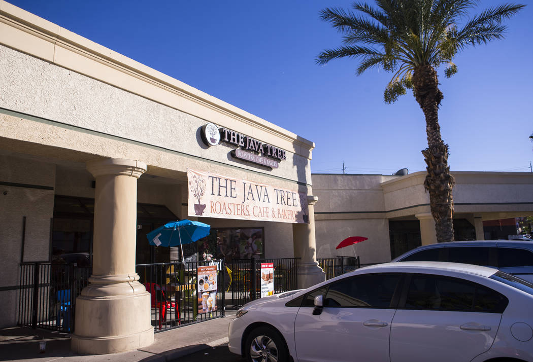 Java Tree at Flamingo Road and Decatur Boulevard in Las Vegas on Thursday, Aug. 15, 2019. (Chas ...