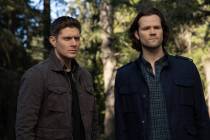 Supernatural -- "Moriah" -- Image Number: SN1420c_0426r.jpg -- Pictured (L-R): Jensen ...